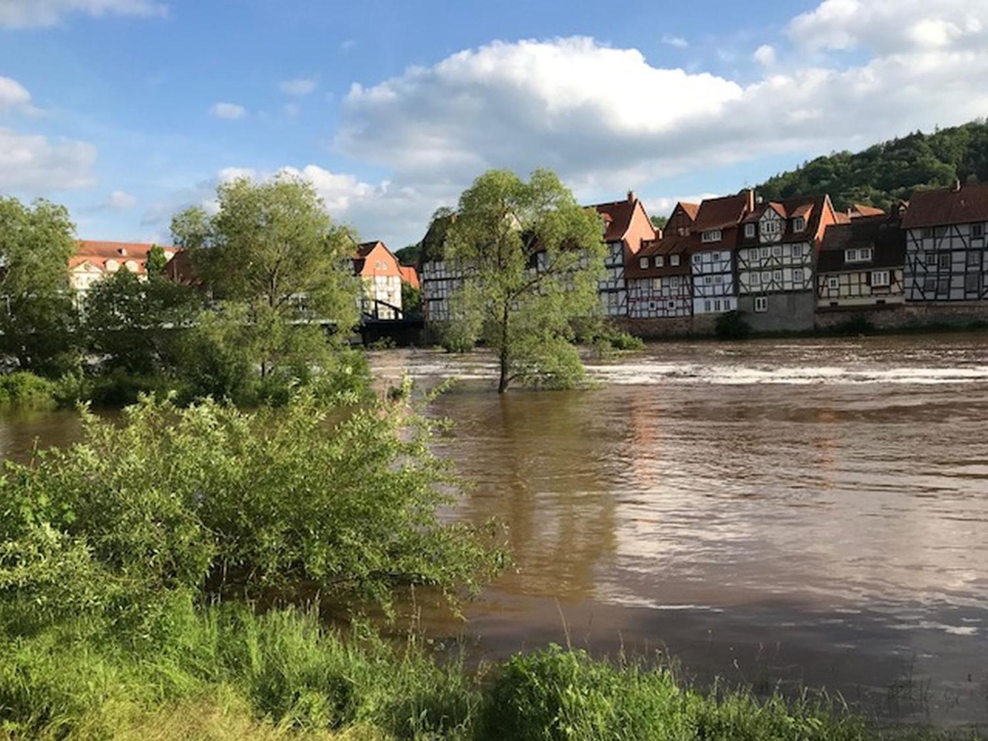 Ferienhaus Am Fulda Ufer 富尔达河畔罗滕堡 外观 照片